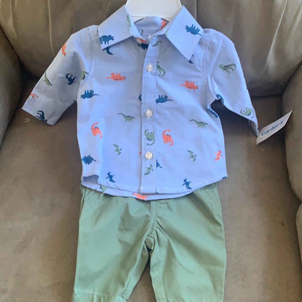 Baby boy Carter’s shirt and pant outfit